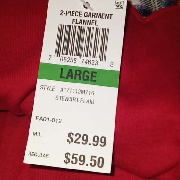 Carter Club intimate Red Man's pajama shirt - Picture 4 of 4